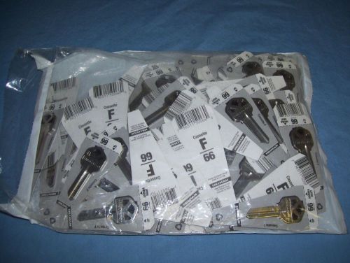 (120) New Hillman #66 Key Blanks 88250 F Cassette