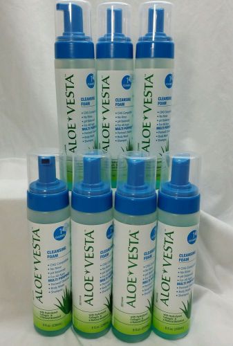 CONVATEC Aloe Vesta Cleansing Foam 8 oz. LOT OF 7 No Rinse 325208  NEW/Fresh