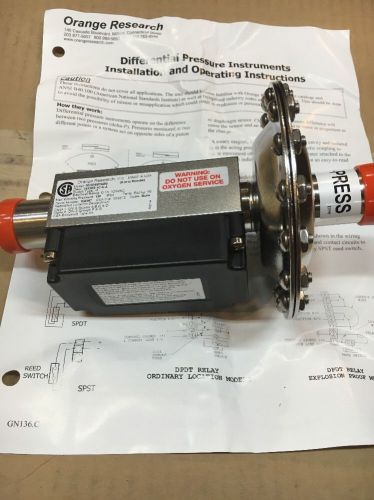 ORANGE RESEARCH 1833DS #7980 DIFFERENTIAL PRESSURE SWITCH