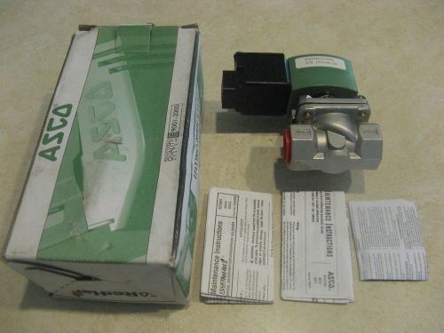 Asco Red-Hat 2 Solenoid SS JKB8210G088EMB 3/4&#034; 120V 2W NC NIB