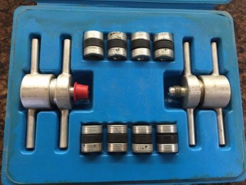Robinair 12458 Process Tube Adapter Kit In Blue Case