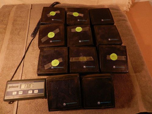 Lot of 11  Motorola Two Way Radio Speakers HSN1000B MTVA XTVA 6-Watt Amplified