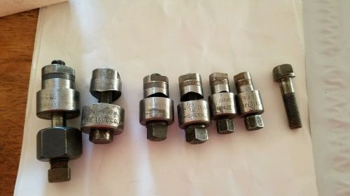 Greenlee Radio Chasis Knockout Punches  lot of 6