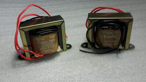 STANCOR P-6412 ISOLATED TRANSFORMER PRI 115V (LOT OF 2) NEW $99