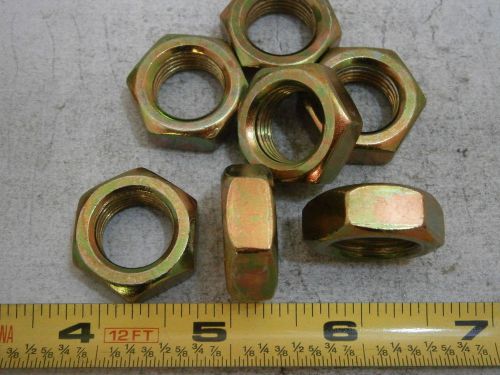 Hex Jam Nuts 5/8-18 Finish Steel Cadmium Yellow Lot of 7 #5141