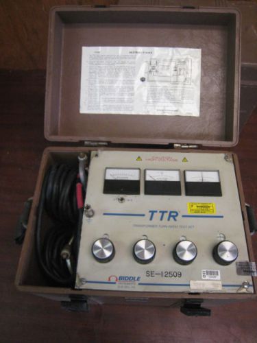 BIDDLE TTR 550005 TRANSFORMER TURN RATIO TEST SET (BROWN) #2 USED FREE SHIPPING