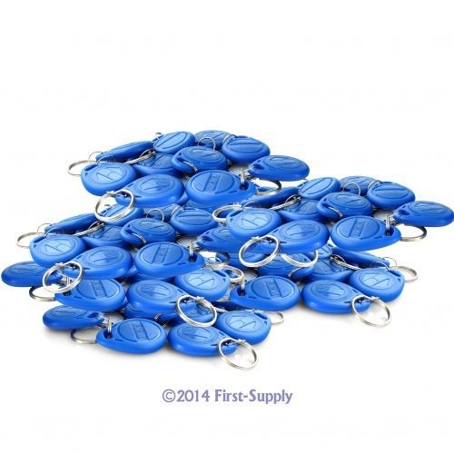 For Id Reader Use 100Pcs125Khz Rfid Proximity Id Card Keyfobs Blue Brand New