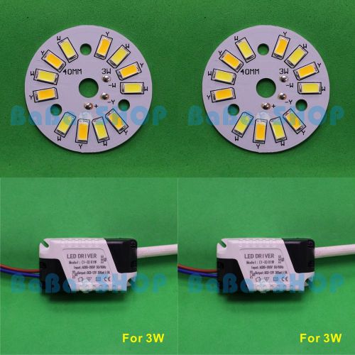 3W Bi-Color 2-Segment Cool Warm White 6000K 3000K 5730 LED Spot Light +AC Driver