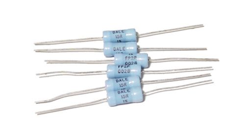 Vishay Dale FP2P Metal Film / Glass Core Resistors 15?, 2W, 1%  x 6pcs.  Pulse