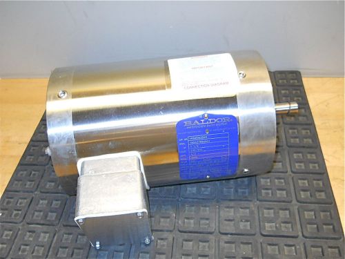 Baldor 1.5 hp stainless steel c-face washdown motor  230- 460v 3ph 3500 rpm for sale