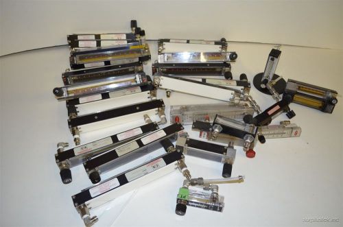 26pc bulk lot Co2 Flowmeters Brooks sho-rate Dwyer Porter