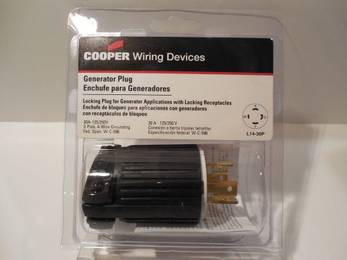 Cooper L14-30P 30A-125/250V 3-pole 4-Wire Grounding