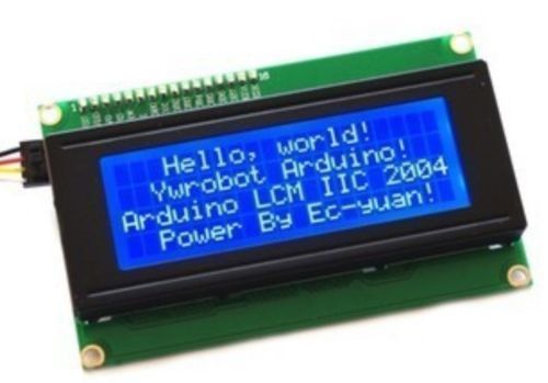 New Blue IIC/I2C/TWI 2004 204 20X4 Character 5v LCD Module Display Screen