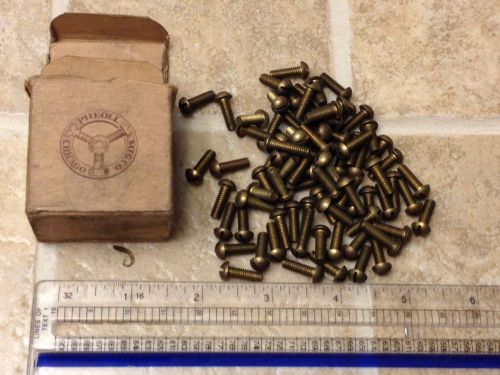 1/2 6 32 machine round head Solid Brass Screws Rare Vintage 50s Pheoll MFG 85