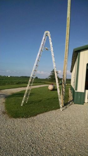 14 ft aluminum louisville heavy duty step ladder safe weight for sale