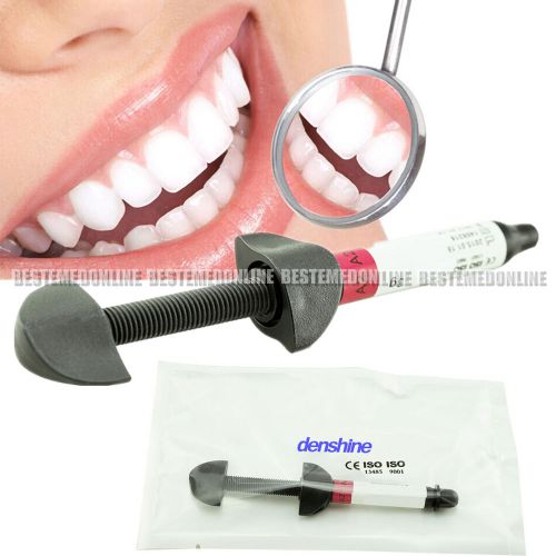 Denshine light cure hybrid dental resin composite syringe shade a2 free shipping for sale