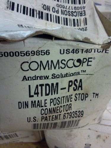 COMMSCOPE L4TDM-PSA DIN MALE POSITIVE STOP CONNECTOR