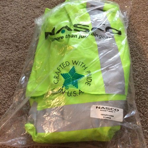 NASCO 1503JFY3 - Long Arc Flash Rain Jacket XL Extra Large