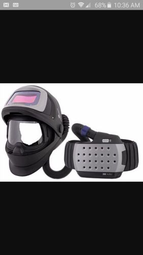 SpeedGlas welding hood with respirator and rechargeable battery.