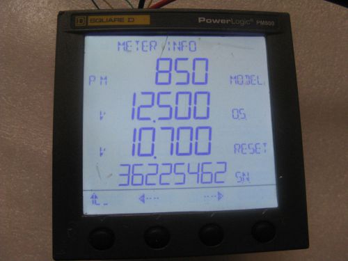 Schneider Electric PowerLogic PM850 and PM800 Panel 115-415V 15VA 125-250V 15w