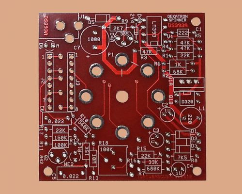 Dekatron spinner kit - variable speed - 12v in - pcb only ! for sale