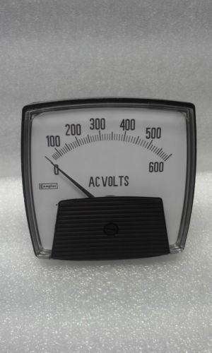 Crompton 013-75VA-SJSJ-C6-B3 Panel Meter 0-600 Volts AC