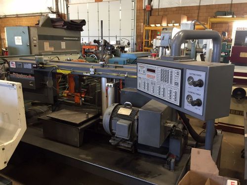 #9540: used hem saw horizontal mitering bandsaw fabrication equipment cyclone for sale