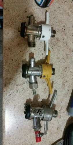 3 beer keg couplers sankey