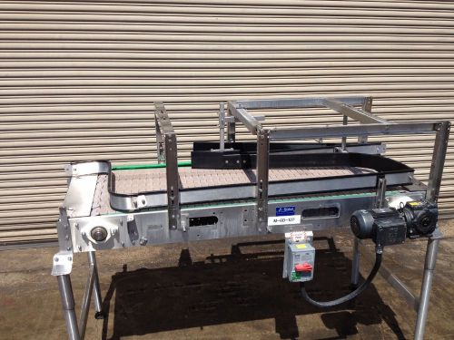 Sidel 26” x 70” Long SS Accumulation Table, Serge, Flo-Thru Conveyor, Feed Table