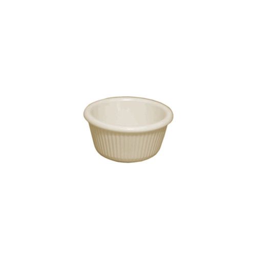 Prolon 9279 2 Oz. Bone Fluted Melamine Ramekin - Dozen