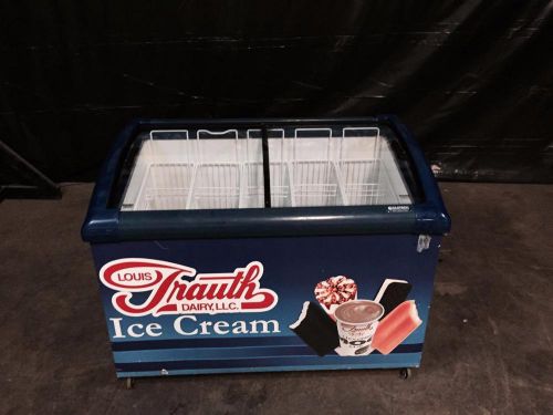 Coldtech 47SLC-LH-7DS 15 cubit feet glass ice cream freezer