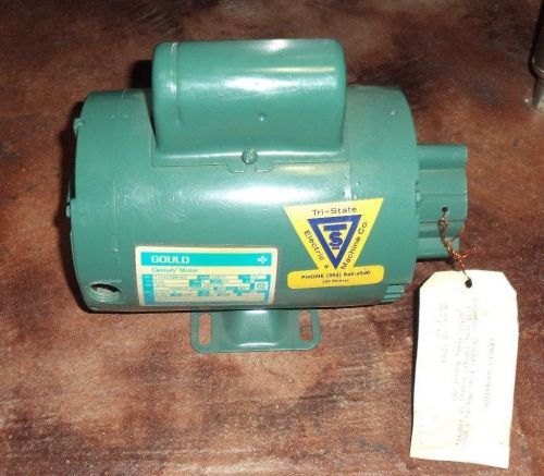 GOULD CENTURY MOTOR 1/3HP / 1PH / 1725 RPM / 230/115 VOLTS   REBUILT