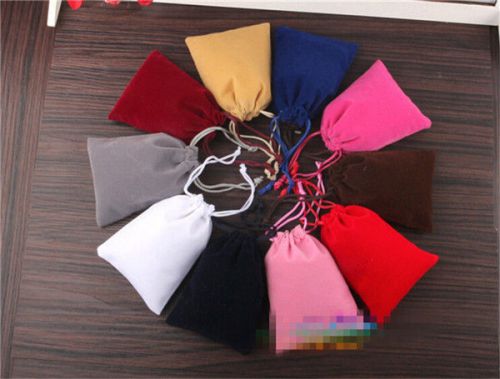 10PCS Velvet Jewelry Party Bag Mini Pouches Wedding Gift Candy Bag 5*7cm