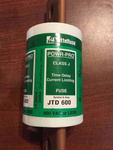 Littlefuse JTD 600 600 Amp 600 Volt Class J Fuse NIB