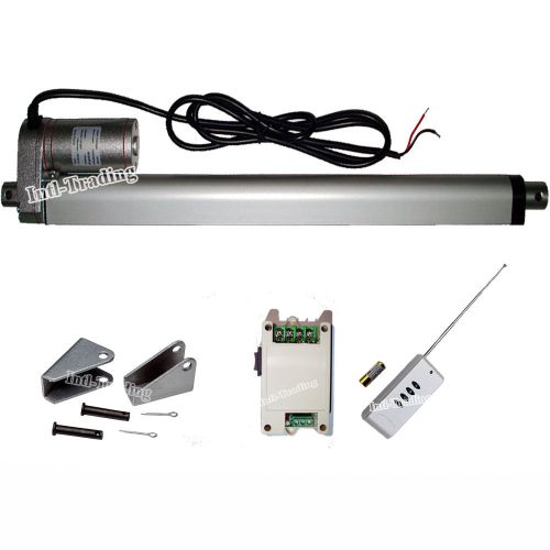 14&#034; Stroke Heavy Duty Linear Actuator &amp; Wireless Control Kits 220lbs DC12V Motor