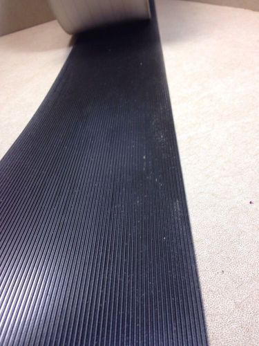 5&#034;x 100&#039; grooved ribbed top black pvc rubber conveyor belt 2ply for sale