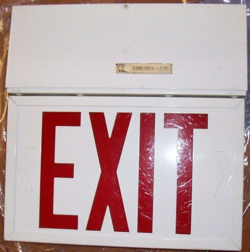 Emergi-Lite 120VAC Red Illuminating Electric Exit Sign No Battery USG