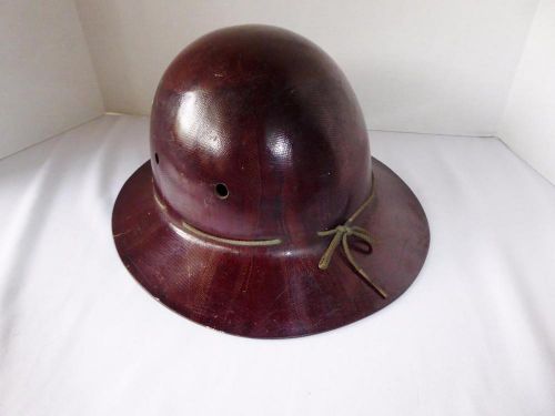 VINTAGE MSA SKULLGARD TYPE K FIBERGLASS HARD HAT MINING OIL GAS RIG ROUGHNECK