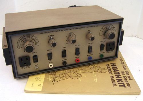 HEATHKIT COLOR BAR &amp; DOT GENERATOR, MODEL IG-28 w/ASSEMBLY MANUAL Vtg