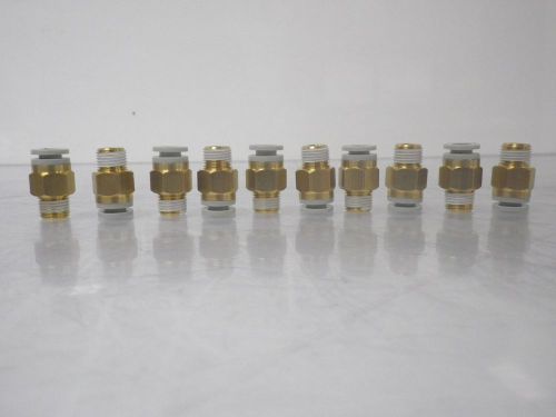 E KQ2H-06-01S EKQ2H0601S push in fitting 6mm X 1/8 thread LOT OF 10PCS *NEW*