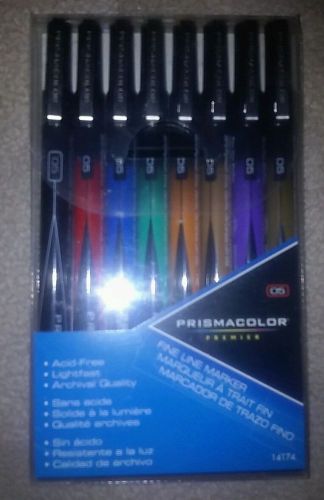 Prismacolor Premier Illustration Fine Line Markers - 05 - 8 COLORS NEW SEALED