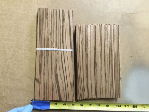 Wood Veneer LOT 40Pcs Total Raw Veneer  &#034;EXOTIC&#034; ZE4 5-10-16