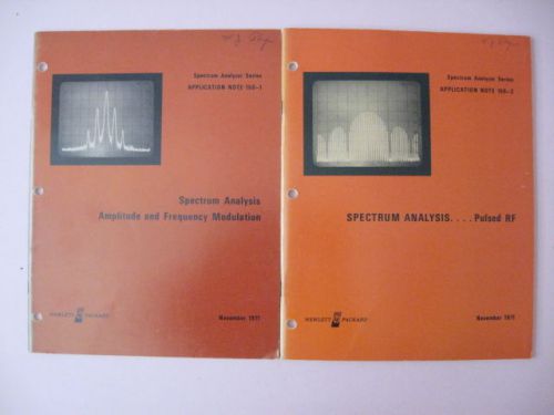 Nov 1971 Hewlett Packard Spectrum Analyzer Series Application Note 150-1 &amp; 150-2