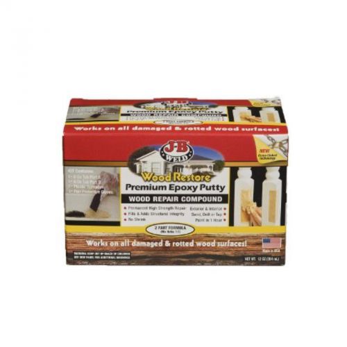Wood Restore Premium Epoxy Putty Kit - 12 Oz J-B Weld Caulking and Adhesives
