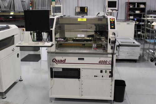 Quad 4000c Pick and Place Machine with FEEDERS