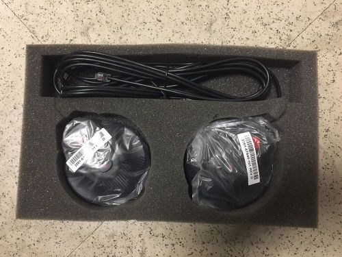 NEW POLYCOM SOUNDSTATION 2W MICROPHONE PODS, 1 Pair 2201-67840-101