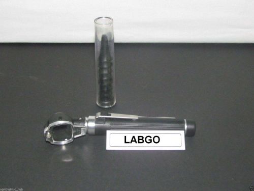 Otoscope fiberoptic mini with 10 specula in case labgo lm2 for sale