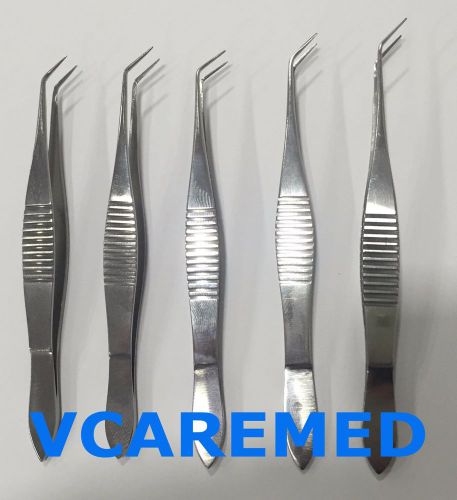 5 x Kelman McPherson Forceps Angled 8 mm FDA &amp; CE approved