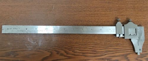 VINTAGE MACHINIST BROWN &amp; SHARPE NO. 570 INSIDE OUTSIDE CALIPER 13&#034;