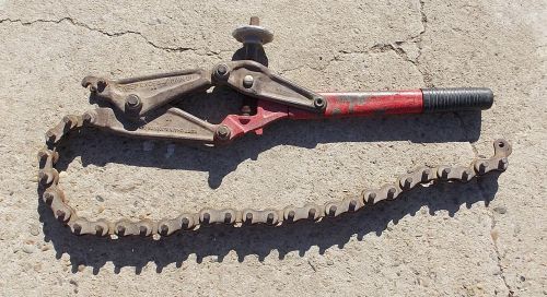 WHEELER CAST IRON PIPE CUTTER SNAP BREAKER 35 INCH CHAIN